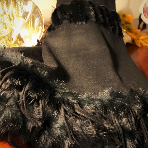 Rabbit Fur & Wool Scarf - La Fiorentina, Italy - Picture 2 of 9